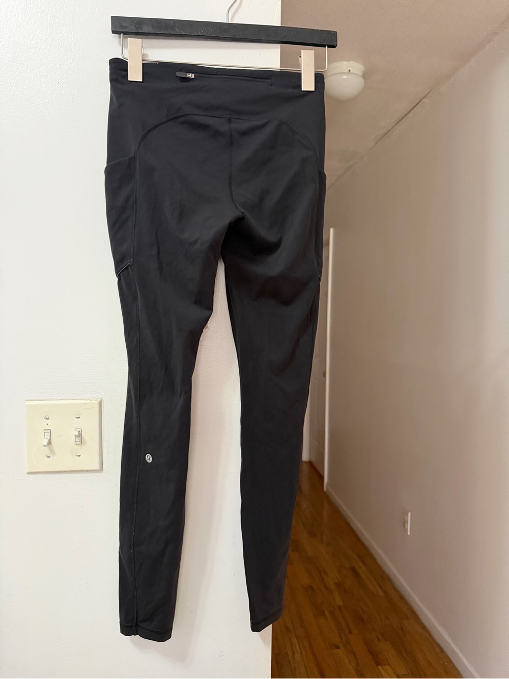 lululemon athletica Black Active Leggings with Interior Size Dot